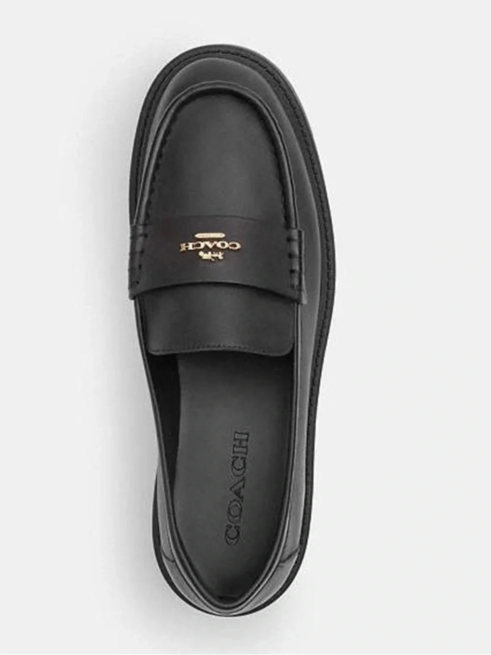 Coach Black Lucy Leather Loafer Box - Picture 8 of 8